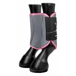LeMieux Carbon Mesh Wrap Boots – Watermelon