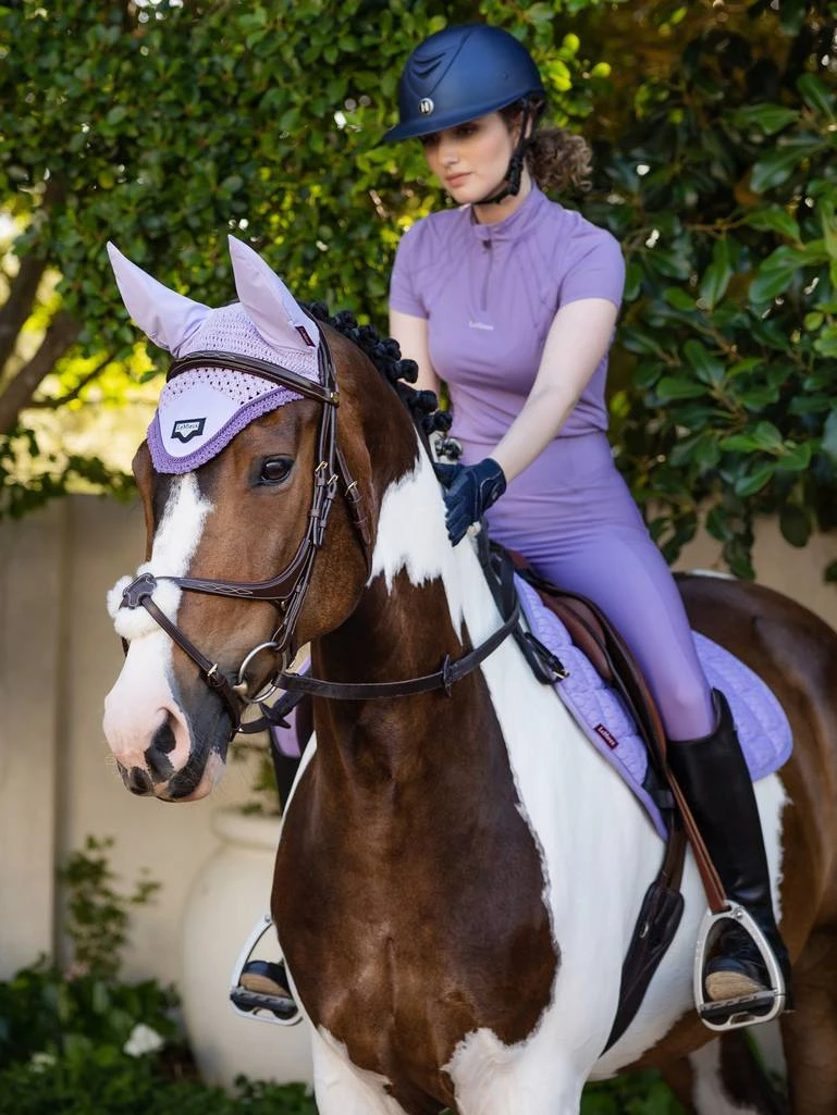 LeMieux Carbon Mesh Close Contact Square – Wisteria 5 LeMieux Carbon Mesh Close Contact Square – Wisteria - Image 5