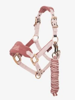 Le Mieux Mini Vogue Headcollar And Leadrope β Pink Quartz