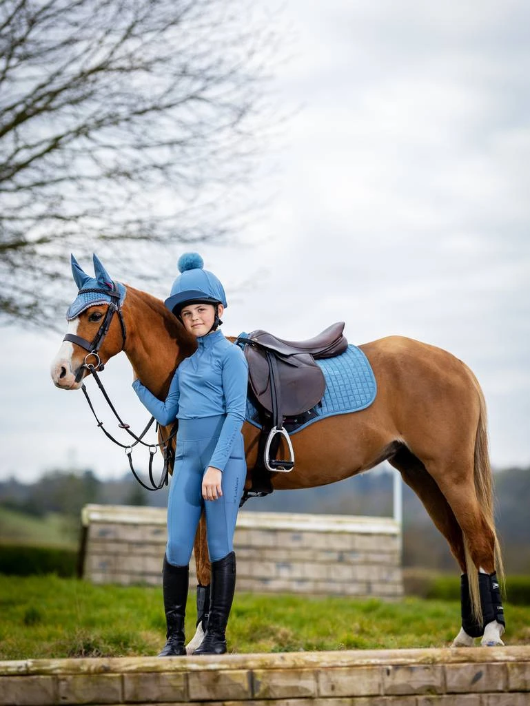 Childrens LeMieux Young Rider Pull On Breeches – Grey 2 Childrens LeMieux Young Rider Pull On Breeches – Grey - Image 2