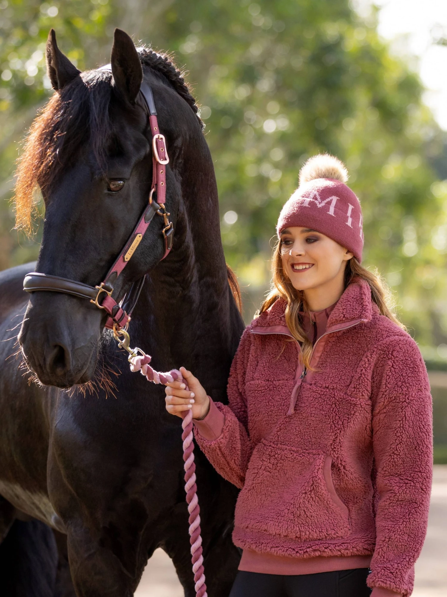 LeMieux Tara Teddy Fleece – Orchid 2 LeMieux Tara Teddy Fleece – Orchid - Image 2