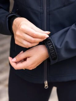 LeMieux Ladies Celine Softshell Jacket – Navy -Le Mieux it04076 lifestyle celinesoftshelljacket navy 9 copy