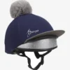 LeMieux Pom Pom Hat Silk – Navy/Grey