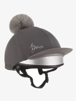 LeMieux Pom Pom Hat Silk – Slate Grey