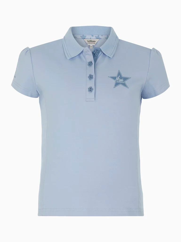 LeMieux Mini Polo Shirt – Mist 1 LeMieux Mini Polo Shirt – Mist