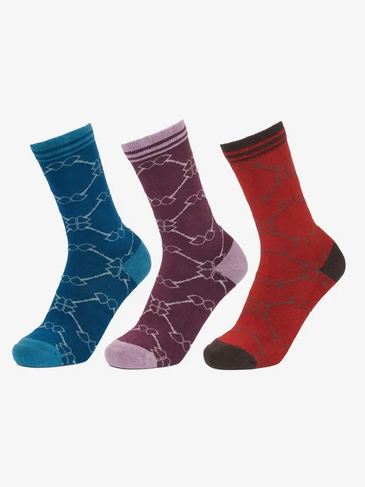 LeMieux Valencia Bamboo Socks – Three Pairs – Snaffles 1 LeMieux Valencia Bamboo Socks – Three Pairs – Snaffles