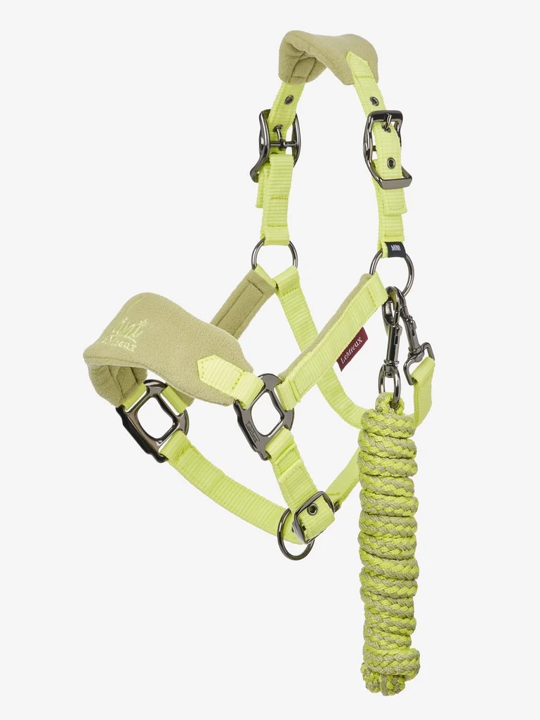 Le Mieux Mini Vogue Headcollar And Leadrope – Kiwi 1 Le Mieux Mini Vogue Headcollar And Leadrope – Kiwi