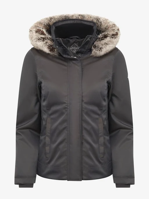 LeMieux Ladies Waterproof Short Coat – Grey 1 LeMieux Ladies Waterproof Short Coat – Grey