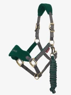 LeMieux Vogue Fleece Headcollar & Leadrope – Spruce